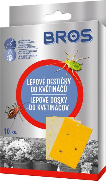 Capcana hartie adeziva pentru ghivece cu flori 10 buc