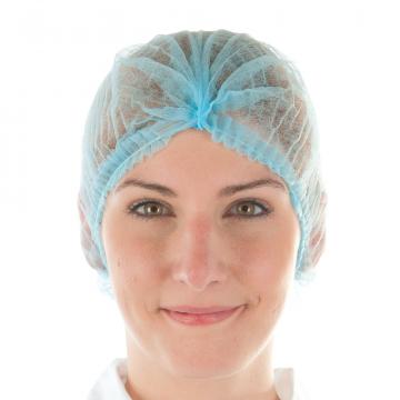 Capelina Mob Cap alb - cu elastic, 50 cm - 100 buc