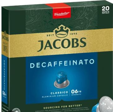 Capsule cafea Jacobs Lungo fara cofeina -aluminium (20 cps.)