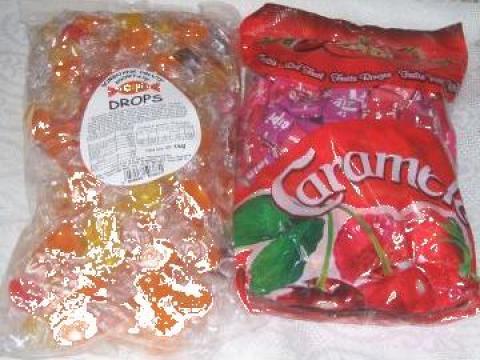 Caramele si dropsuri ambalate individual
