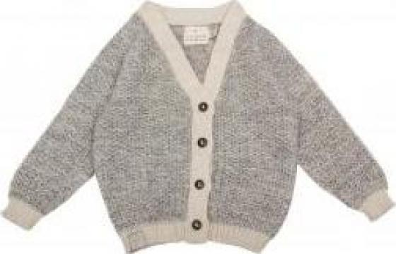 Cardigan din bumbac organic si alpaca