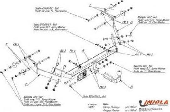 Carlig remorcare Citroen Berlingo 1