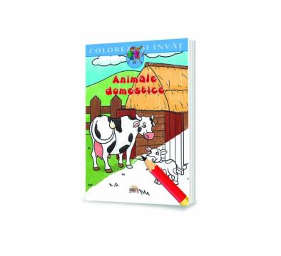 Carte, Colorez si invat - Animale domestice
