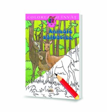 Carte, Colorez si invat - Animale salbatice
