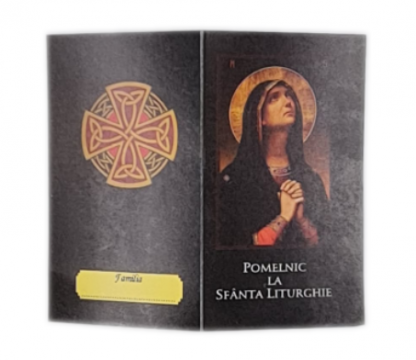 Carte, Pomelnic la Sfanta Liturghie cu Maica Domnului