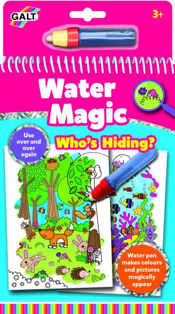 Carte de colorat Who's Hiding? Water Magic