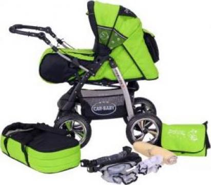 Carucior copii Baby Merc Junior Black-Green BM1866