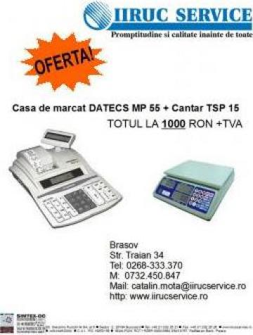 Casa de marcat Datecs MP 55 + balanta electronica TSP 15