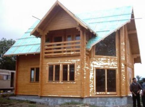 Casa din lemn de brad