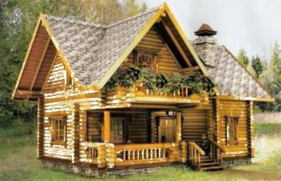 Casa lemn rotund Viking