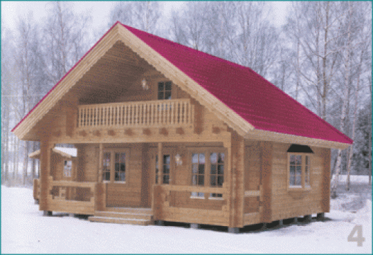 Case pe structura lemn