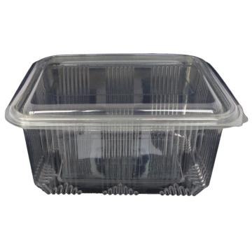 Caserola plastic patrata cu capac plat, 2000 g
