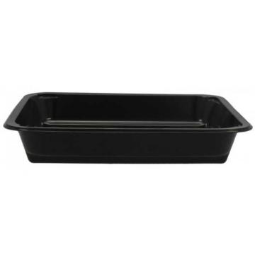 Caserole termo negre, 1 compartiment, 50buc/set