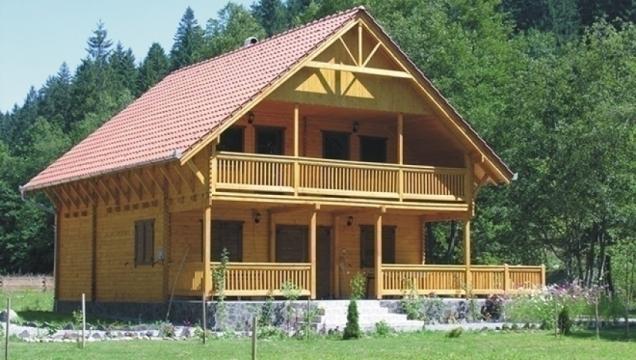 Casuta camping din lemn fara terasa si pardoseala Sovata