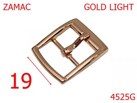 Catarama cu punte pentru geanta 19 mm zamac gold 4525G