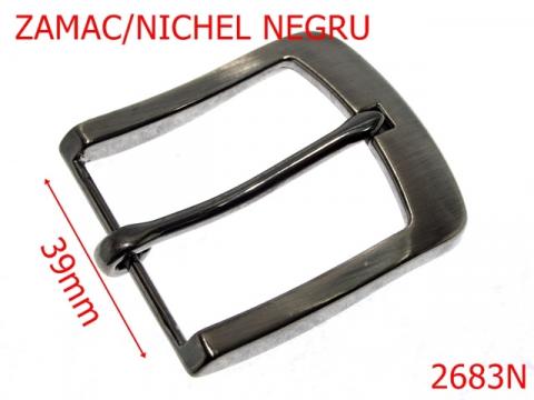 Catarama curea barbati 39 mm nichel negru 6B7 2683N