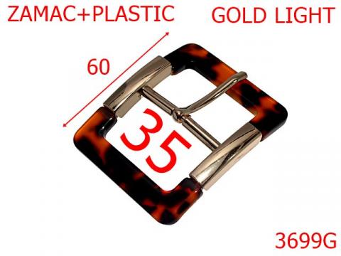 Catarama curea dama 35 mm gold light 14D13 3699G