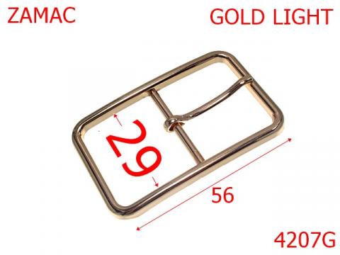 Catarama poseta cu punte mediana  29 mm zamac gold 4207G