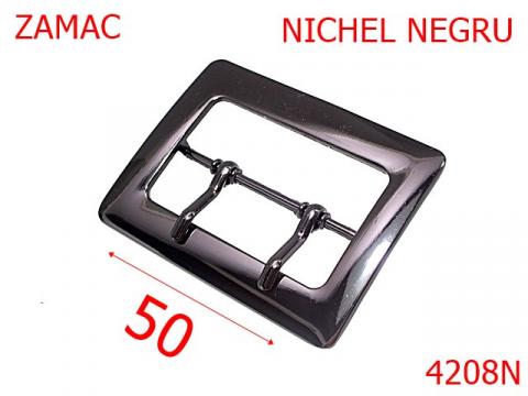 Catarama poseta cu punte mediana  50 mm zamac nichel 4208N