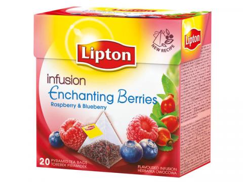 Ceai infuzie de fructe zmeura Lipton Enchanting Berries