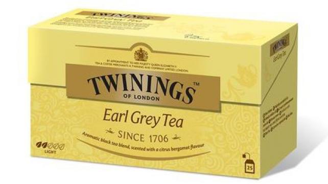 Ceai negru Twinings Earl Grey 25x1.5g