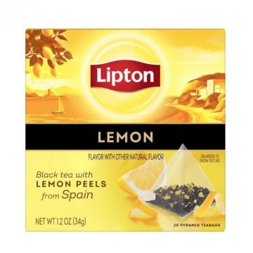 Ceai negru cu lamaie piramide Lipton Lemon 20x2.1g
