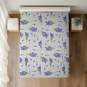 Cearceaf pat cu elastic, dimensiuni: 120x200x30, polibumbac