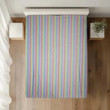 Cearceaf pat simplu dimensiuni:140x210, 100% bumbac standard