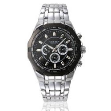 Ceas barbatesc Curren 8084 argintiu/negru