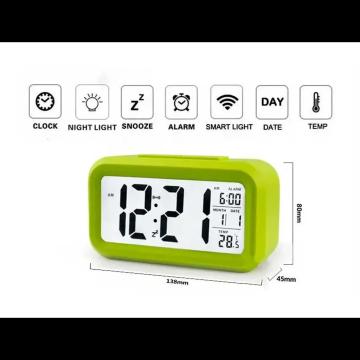 Ceas cu termometru si alarma, 13.8x8x4.5cm