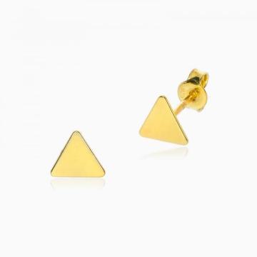 Cercei argint 925 placat aur galben 24k Agnes