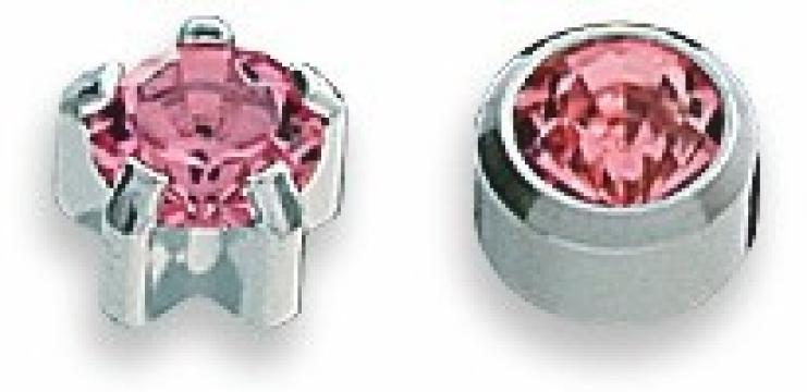 Cercei roz inox