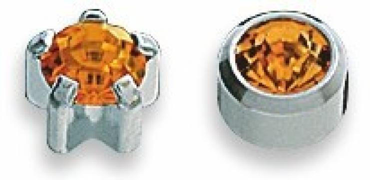 Cercei topaz inox