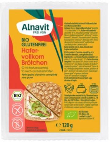 Chifle cu ovaz integral bio 2buc 120g Alnavit