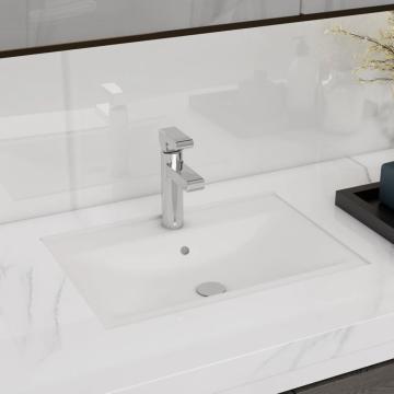 Chiuveta baie alb ceramica dreptunghiular