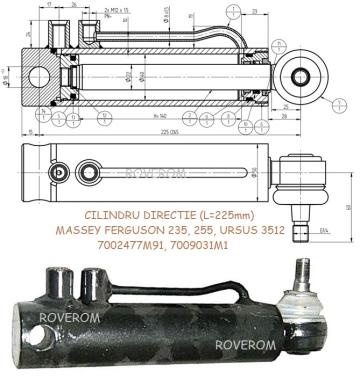 Cilindru directie Massey Ferguson  235, 240, 250, Ursus 3512