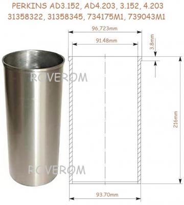 Cilindru motor Perkins AD3.152, AD4.203, 3.152, 4.203