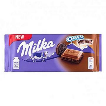 Ciocolata Milka cu lapte Oreo Brownie 100g