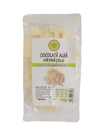Ciocolata alba patratele 100gr, Natural Seeds Product