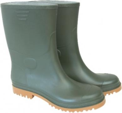 Cizme kaki-ambra pentru protectie din PVC art.7 / M: 44