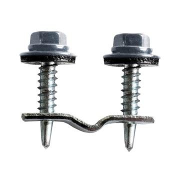 Clema prindere policarbonat pe gard zincata - 100 buc/cutie