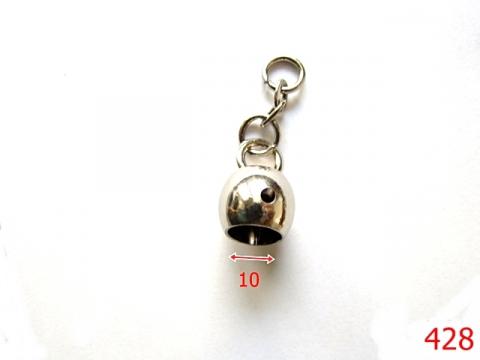 Clopotei poseta 10 mm nichel 428