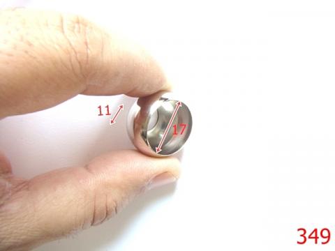 Clopotei poseta 17 mm nichel O9 349
