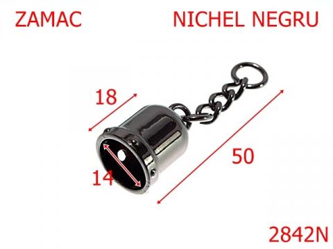 Clopotel 14 mm nichel negru 15B4 4L8 2842N