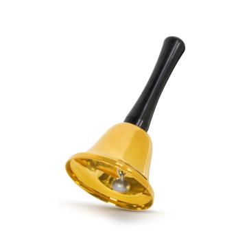 Clopotel de Craciun, culoare aurie, maner negru 58645B