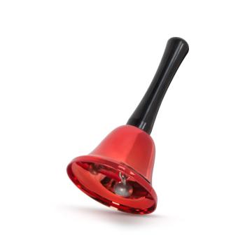 Clopotel de Craciun, culoare rosie, maner negru 58645A