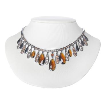 Colier cu cristale Swarovski Garnet - Parure Milano