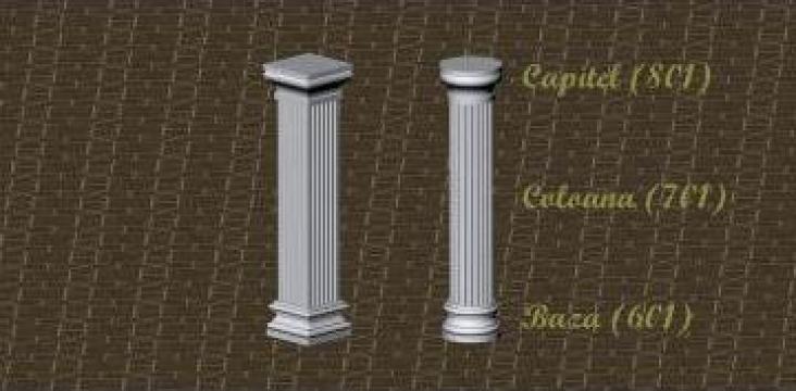 Coloana, baza, capitel din polistiren