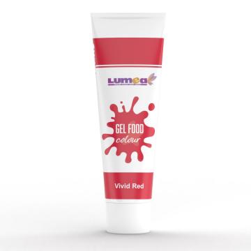 Colorant alimentar gel rosu aprins, tub, 30g