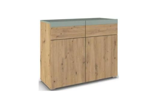 Comoda 93x81x41cm stejar Artisan/ Sage Saldana